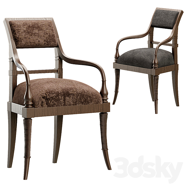 King george iii arm chair 3DSMax File - thumbnail 2