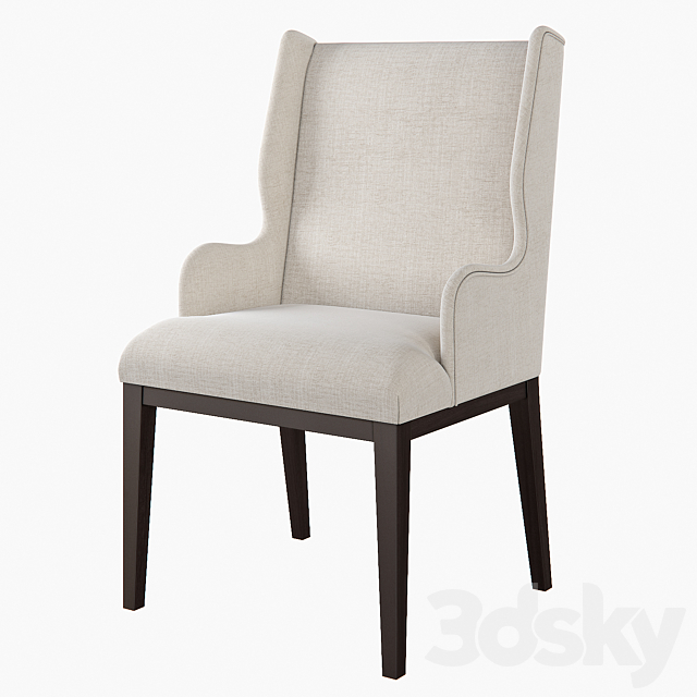 Kingsley Dining Armchair 3DSMax File - thumbnail 1