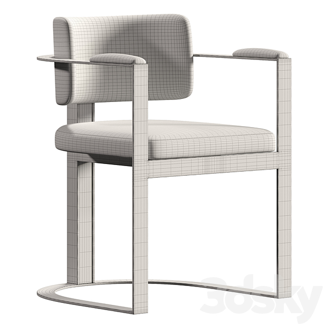 Kiva Dining Chair 3ds Max - thumbnail 2