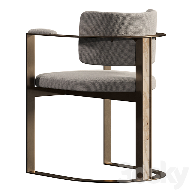 Kiva Dining Chair 3ds Max - thumbnail 3