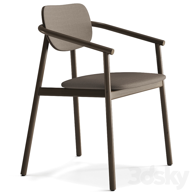 Klara Chair with armrests by Moroso 3DS Max Model - thumbnail 2