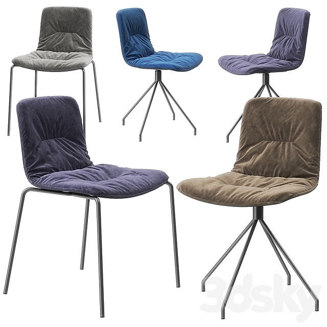 Klip chairs by viccarbe 3ds Max - thumbnail 1