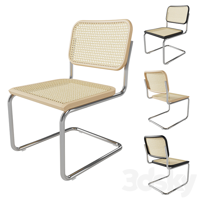 Knoll Cesca Chair Cane 3ds Max - thumbnail 1