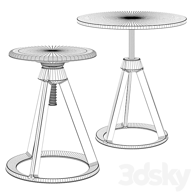 Knoll Piton Table and Chair 3DSMax File - thumbnail 3