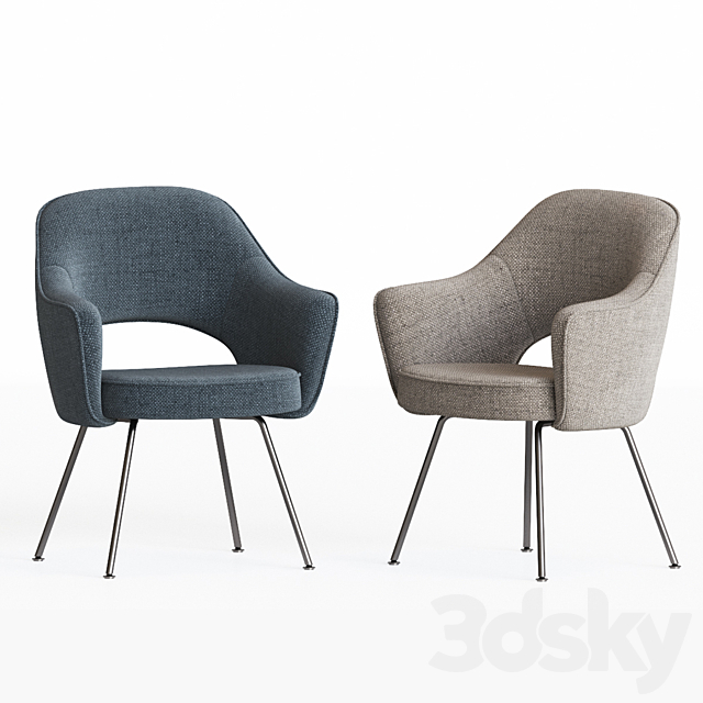 Knoll saarinen dining chair 3ds Max - thumbnail 2