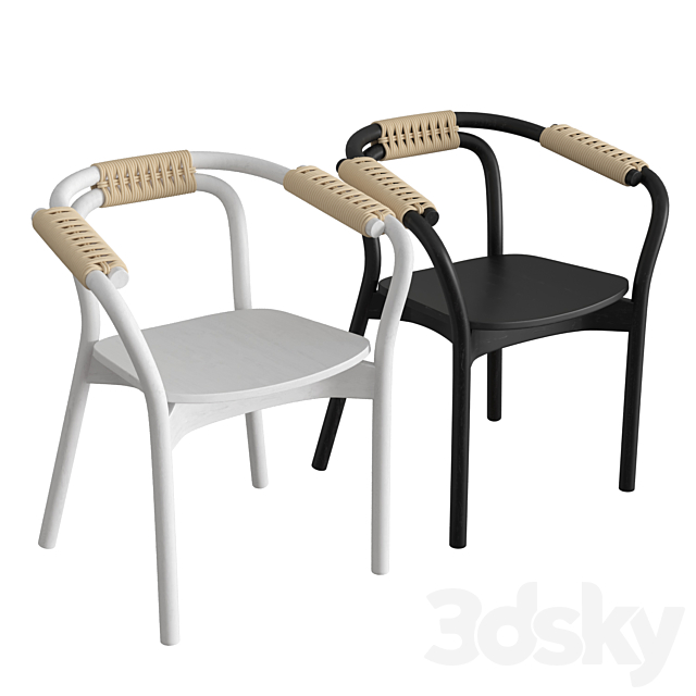 Knot chair 3ds Max - thumbnail 1