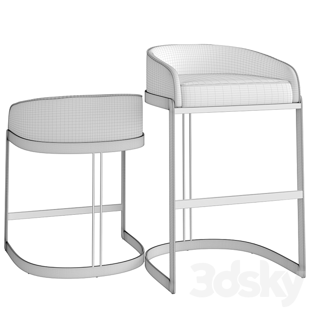 Koda Bar & Counter Stool 3DSMax File - thumbnail 4