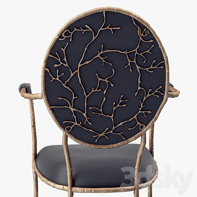 Koket Enchanted Dining Chair 3DS Max Model - thumbnail 2