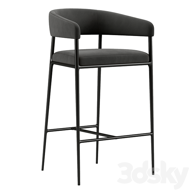 Kronig Bar stool 3ds Max - thumbnail 3