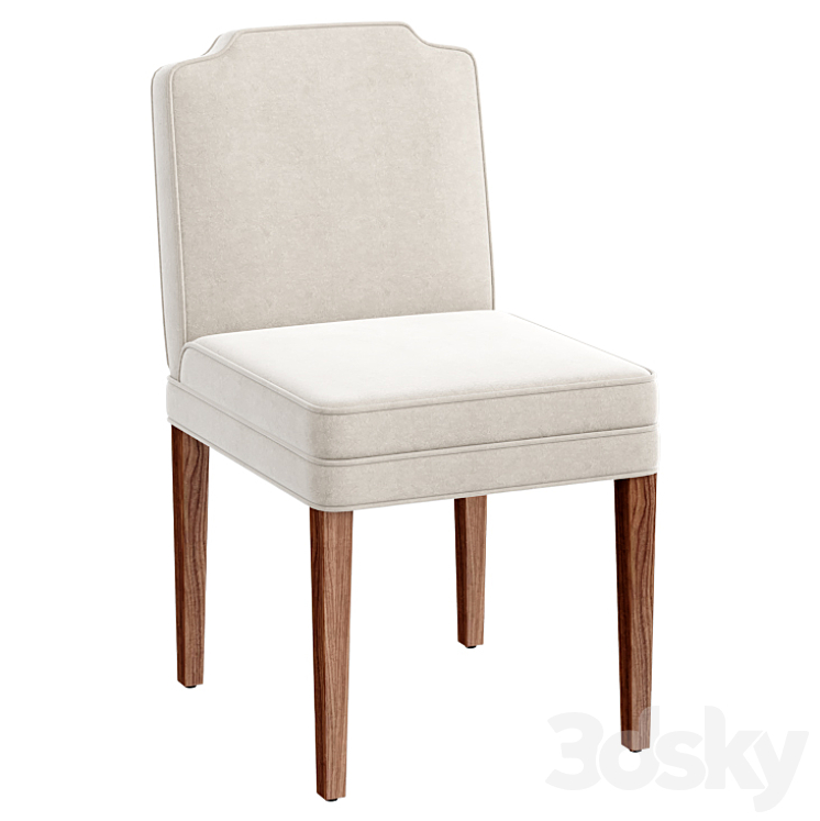 KST CUSHIONED DINING CHAIR 3DS Max Model - thumbnail 1