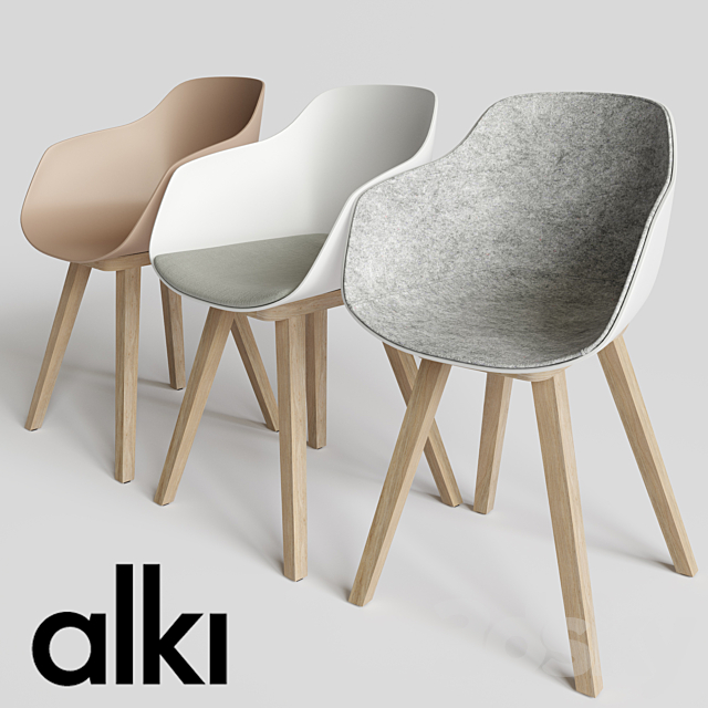 KUSKOA BI | Chair set 3DSMax File - thumbnail 1