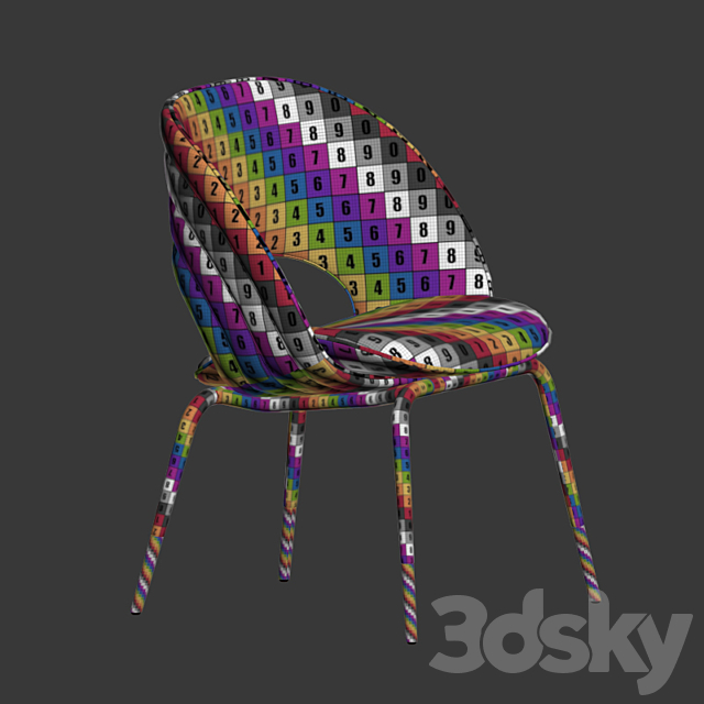 Kylo Dining Chair Visionnaire 3DS Max Model - thumbnail 5