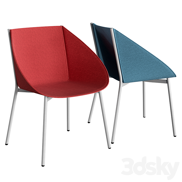 La Cividina Taco chair 3DS Max Model - thumbnail 1