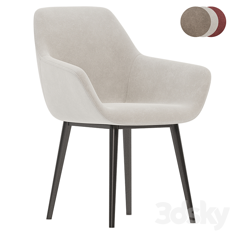 La Forma Aminy Chair 3DS Max Model - thumbnail 2