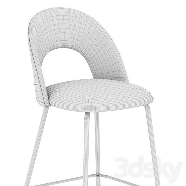 La forma Mahalia stool 3DSMax File - thumbnail 3