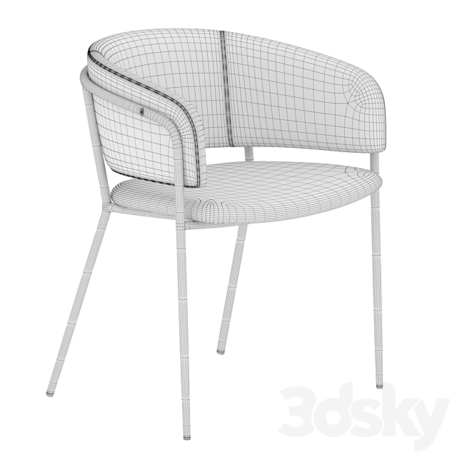 La forma stool konnie 3DS Max Model - thumbnail 4