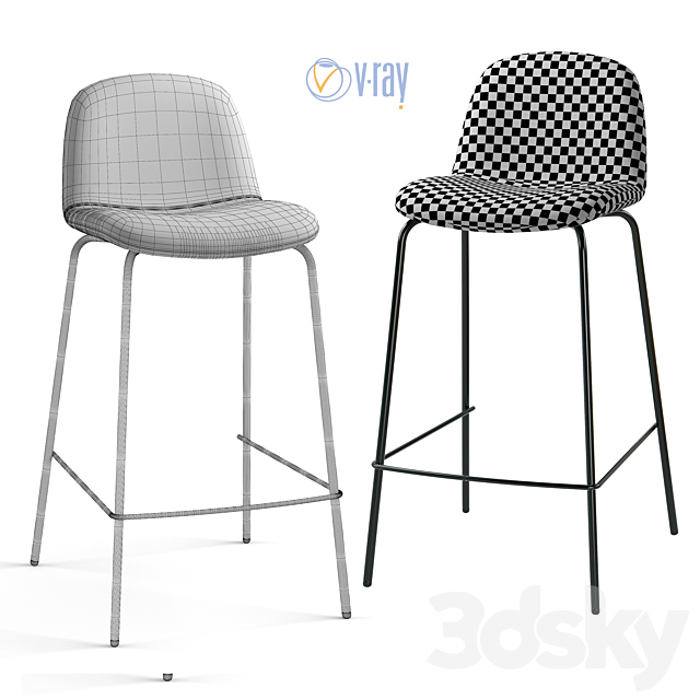 La Redoute. AM.PM Bar stool Tibby. 3DSMax File - thumbnail 3