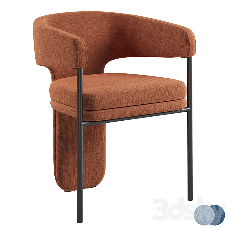 La Redoute Palazzo chair 3DS Max Model - thumbnail 1