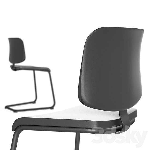 Lammhults add chair 3ds Max - thumbnail 2