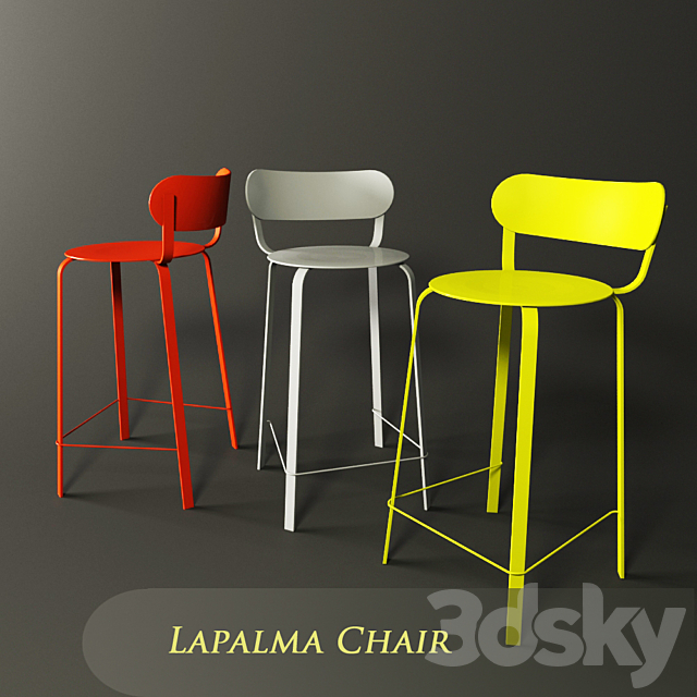 LaPalma Bar Chair 3DSMax File - thumbnail 1