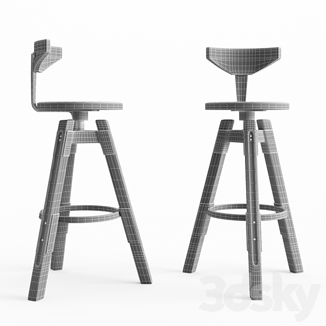 LAR Stool 3DSMax File - thumbnail 2