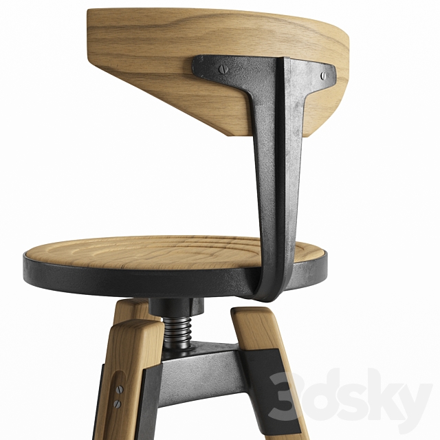 LAR Stool 3DSMax File - thumbnail 4