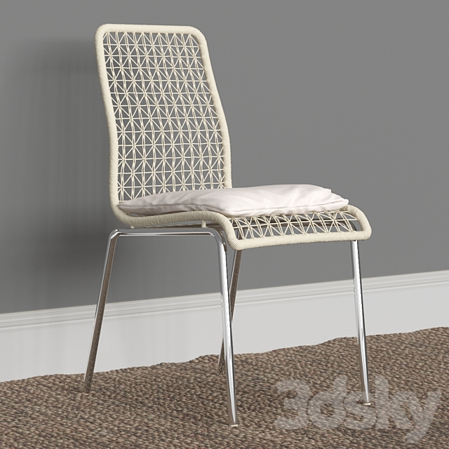 Lara Dining Chair 3DS Max Model - thumbnail 1