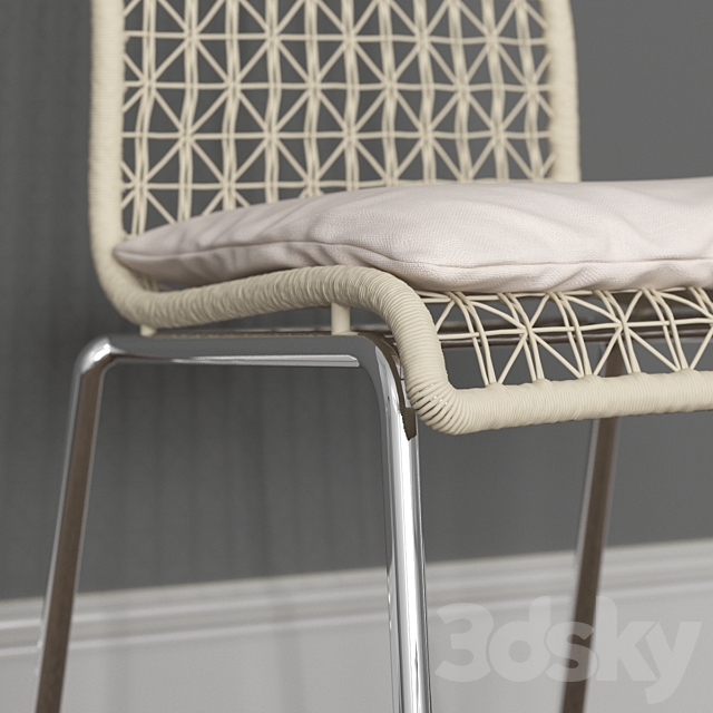 Lara Dining Chair 3DS Max Model - thumbnail 2