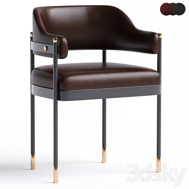 Laskasas dale chair 3DS Max Model - thumbnail 1