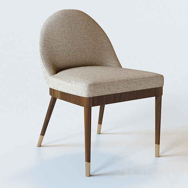 Laurent Dining Chair 3DS Max Model - thumbnail 2