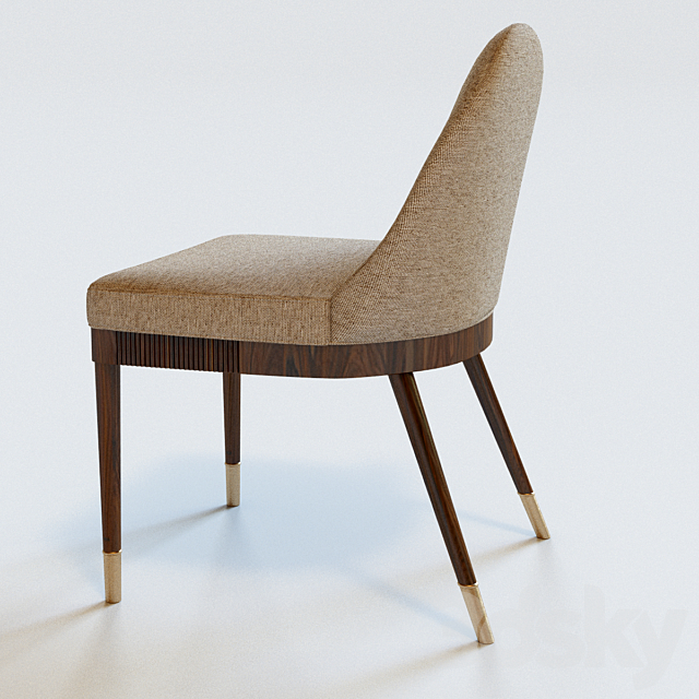 Laurent Dining Chair 3DS Max Model - thumbnail 3