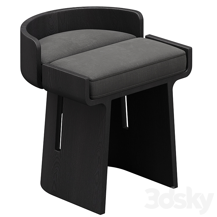 L’écorce Dining Stool 3DS Max Model - thumbnail 1