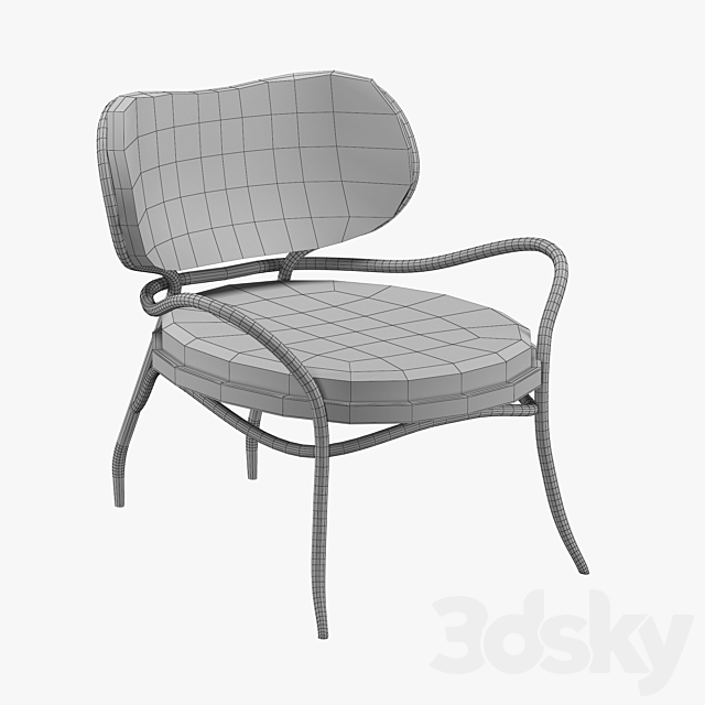 Lehnstuhl Chair 3DSMax File - thumbnail 5