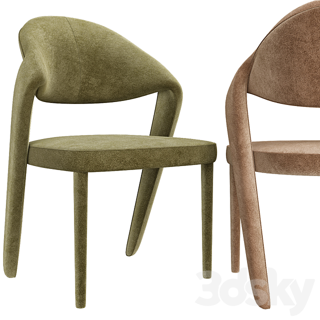 Lennox Dining Side Chair 3ds Max - thumbnail 1