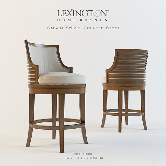 Lexington_Cabana Swivel Counter Stool 3DSMax File - thumbnail 1