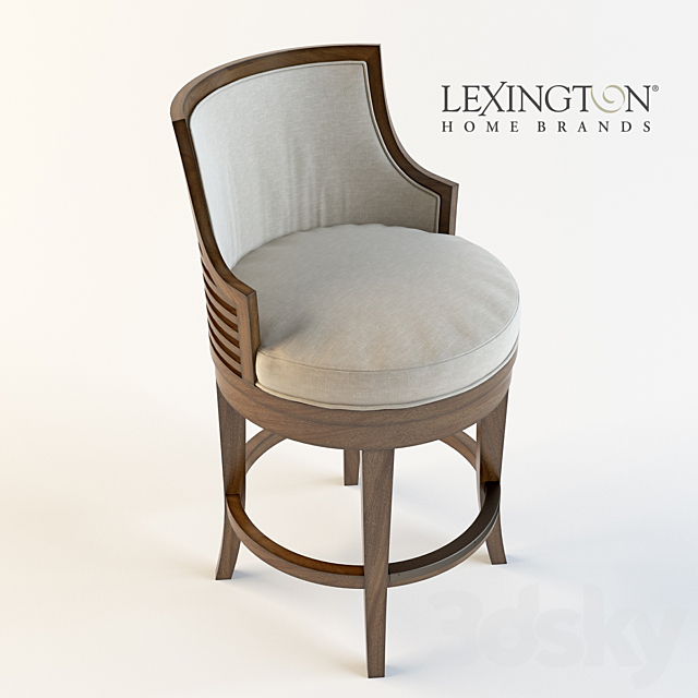 Lexington_Cabana Swivel Counter Stool 3DSMax File - thumbnail 2