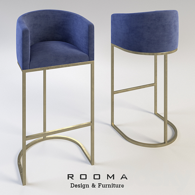 Liana Rooma Design Bar Stool 3DSMax File - thumbnail 1