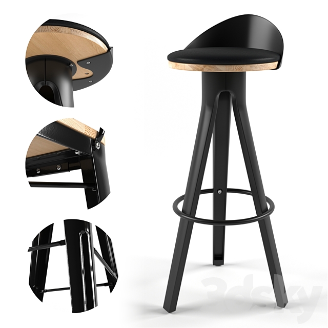 Libra and tolix bar stool 3DSMax File - thumbnail 2