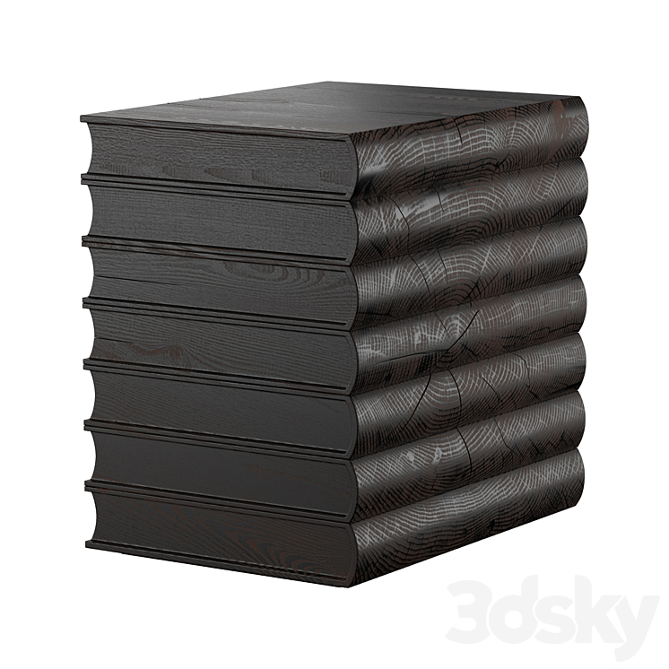 Libri stool Riva 1920 3DS Max Model - thumbnail 1