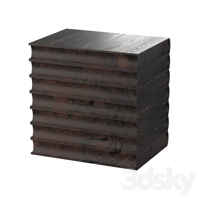 Libri stool Riva 1920 3DSMax File - thumbnail 4