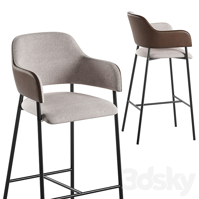 Liliann barstool 3DSMax File - thumbnail 2