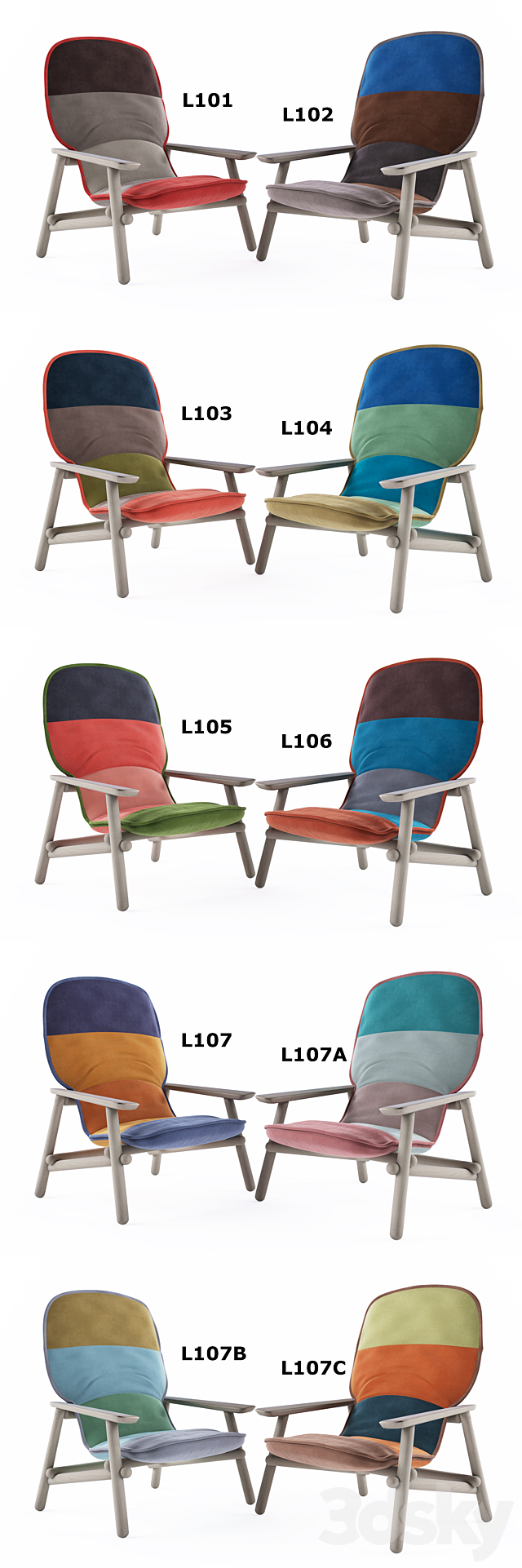 Lilo Moroso Armchair 3DSMax File - thumbnail 3