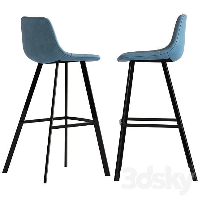 Linea Furniture Abigayle Barstool 3DSMax File - thumbnail 2