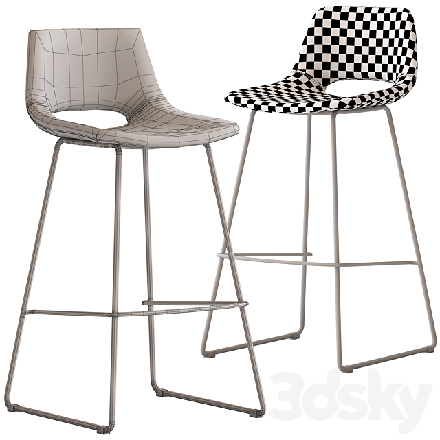 Linea Furniture Eada Barstool 3DSMax File - thumbnail 5