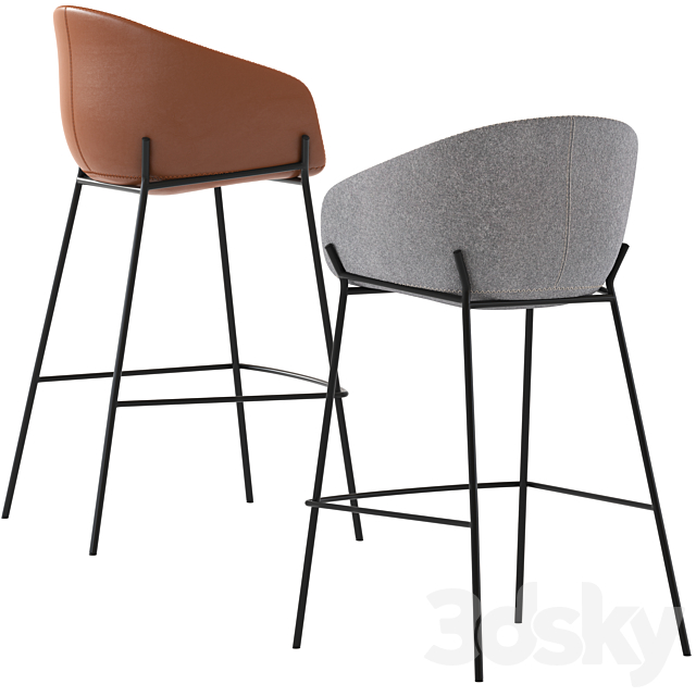 Linea Furniture Vanya Barstool 3DSMax File - thumbnail 2