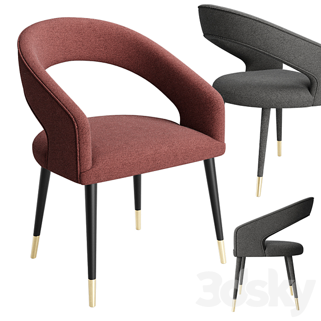 Link Chair 3DS Max Model - thumbnail 1