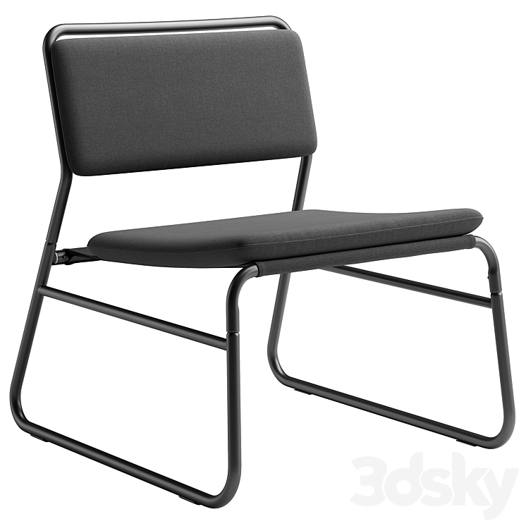 Linnerback Easy Chair by Ikea 3DS Max Model - thumbnail 3