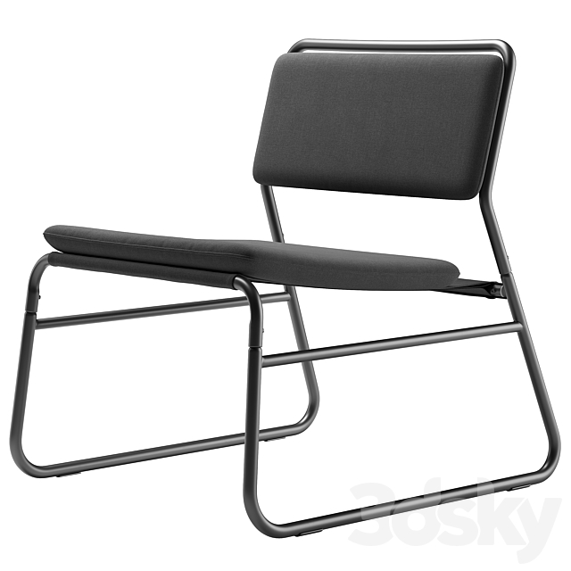 Linnerback Easy Chair by Ikea 3DSMax File - thumbnail 2