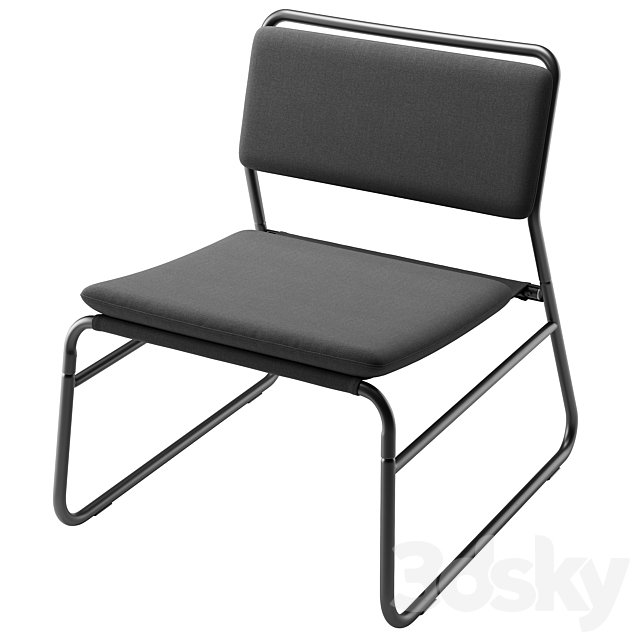 Linnerback Easy Chair by Ikea 3DSMax File - thumbnail 3