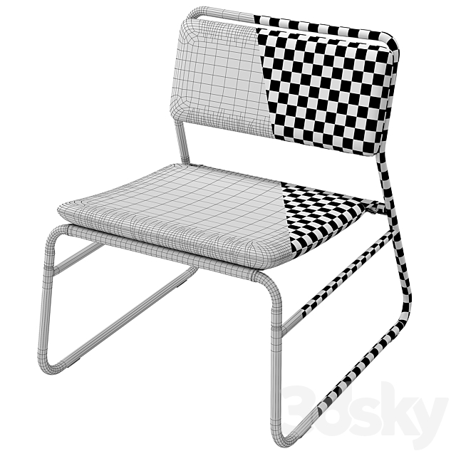 Linnerback Easy Chair by Ikea 3DSMax File - thumbnail 4